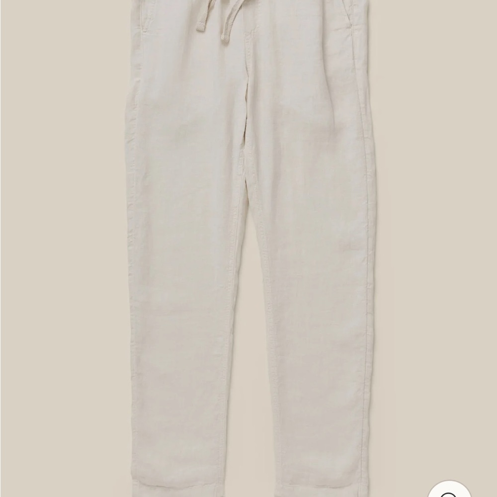 Faherty Linen Drawstring Pant - Weathered Sand - Picture 4 of 4